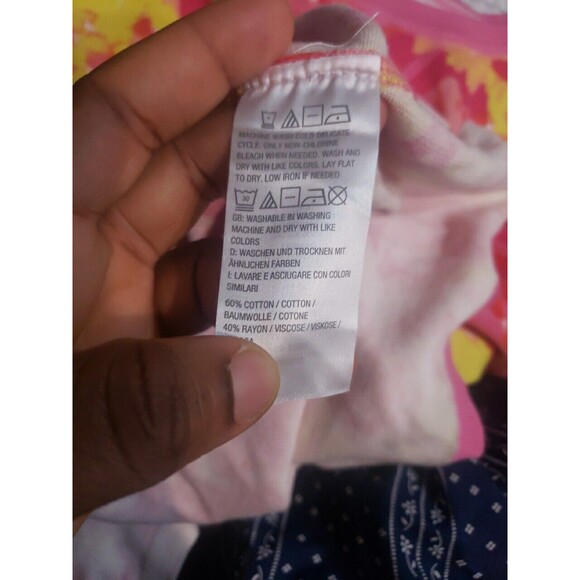 Isaac Mizrahi Live! Floral Printed Sweater w/ Cover Stitch PINK M A393580 - Picture 7 of 7